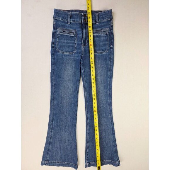 American Eagle Outfitters Size 4 Regular Womens 30" Inseam Super High Rise Flare - Picture 6 of 13